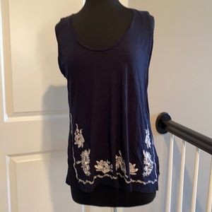 EUC Loft Tank Top Large Navy